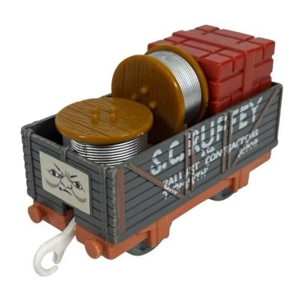 Thomas & Friends Trackmaster S.C. Ruffey Cargo Bricks Wire Spool Coil Car TOMY